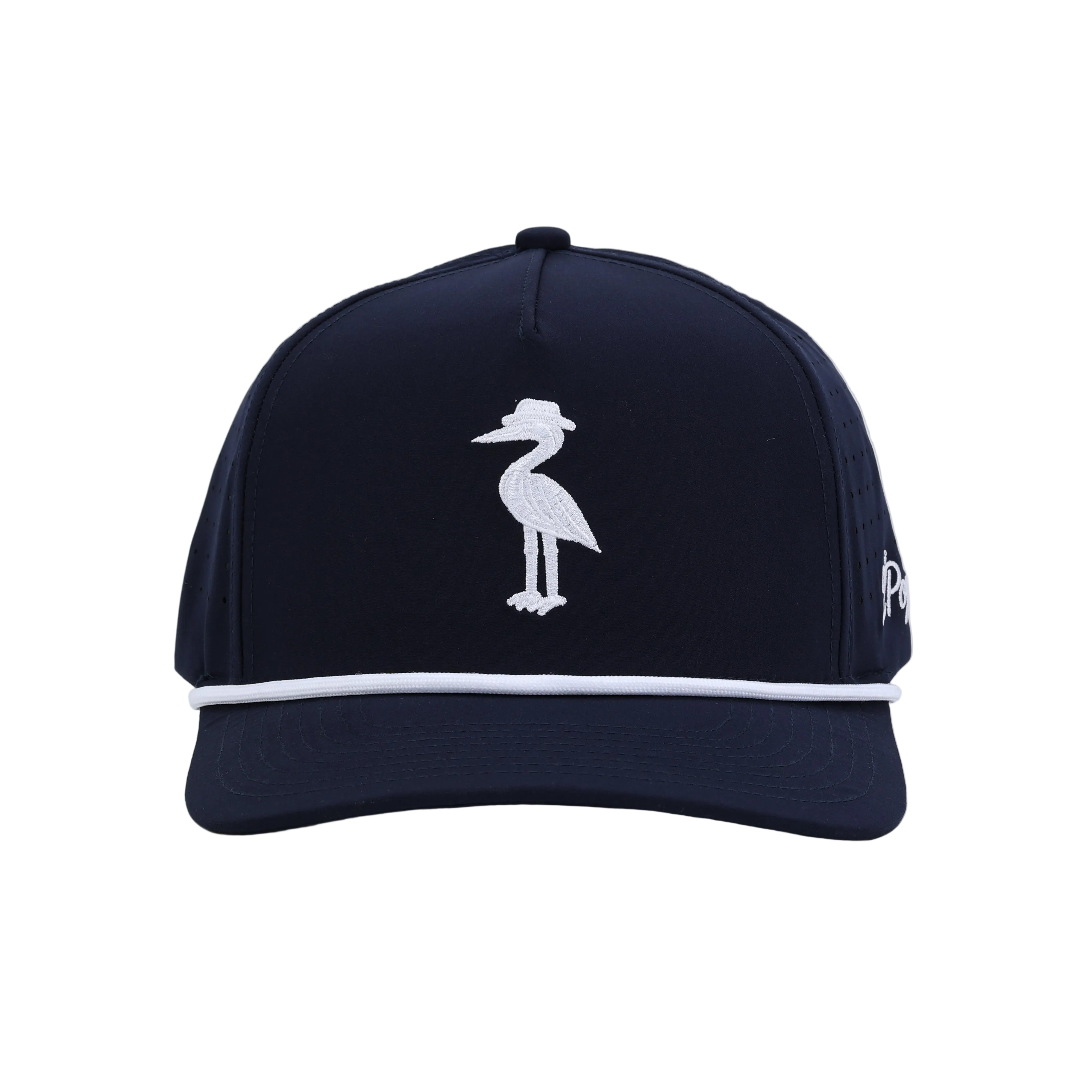 2 Pops Heron Rope Hat - White/Navy
