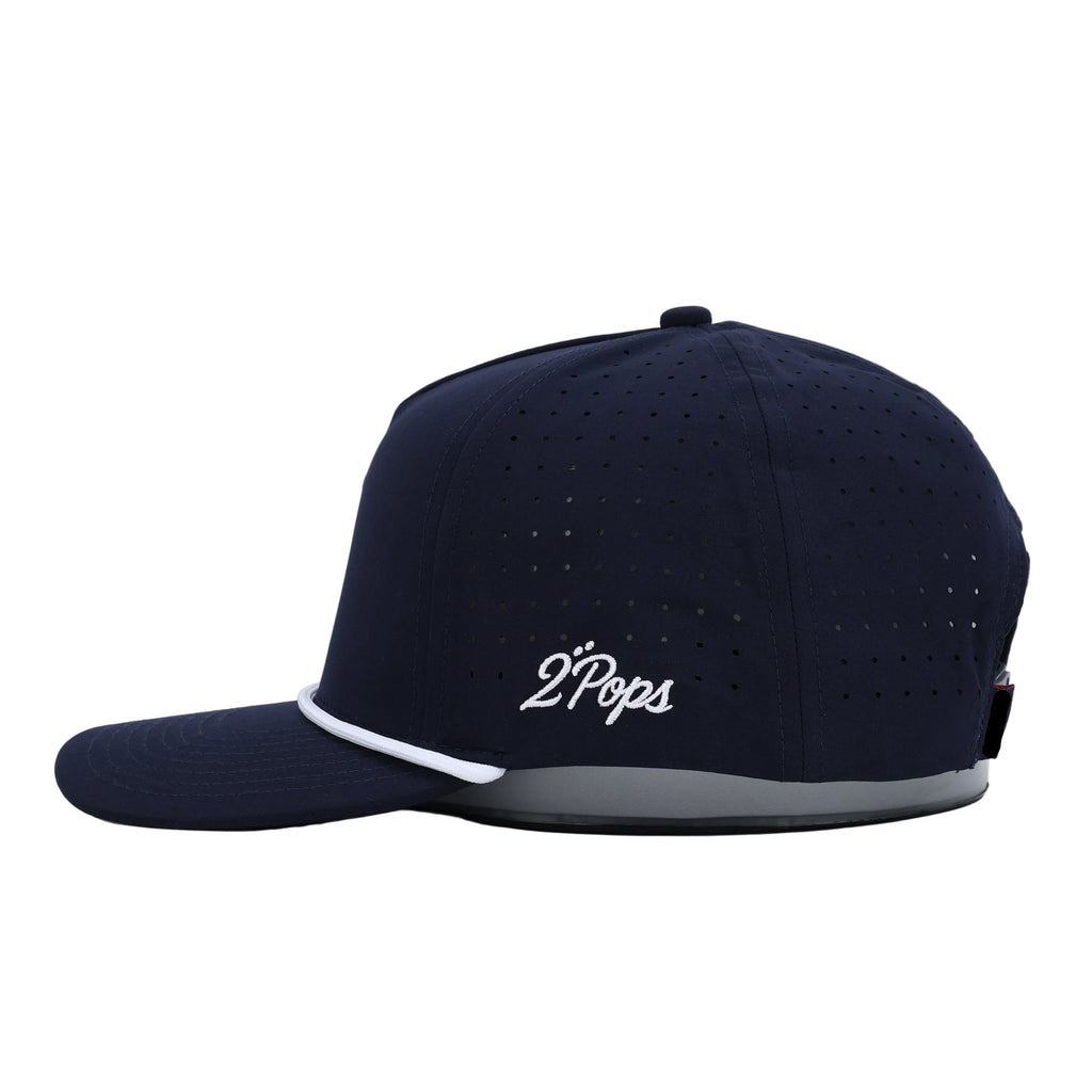 2 Pops Heron Rope Hat - White/Navy