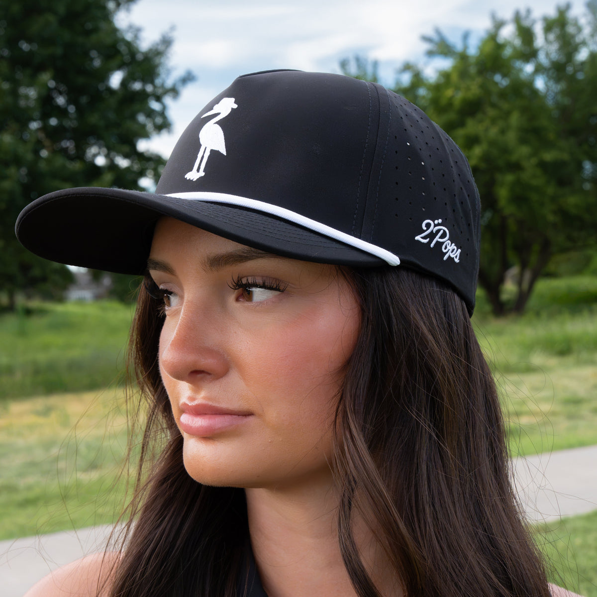 2 POPS Golf Heron Performance Snapback Hat