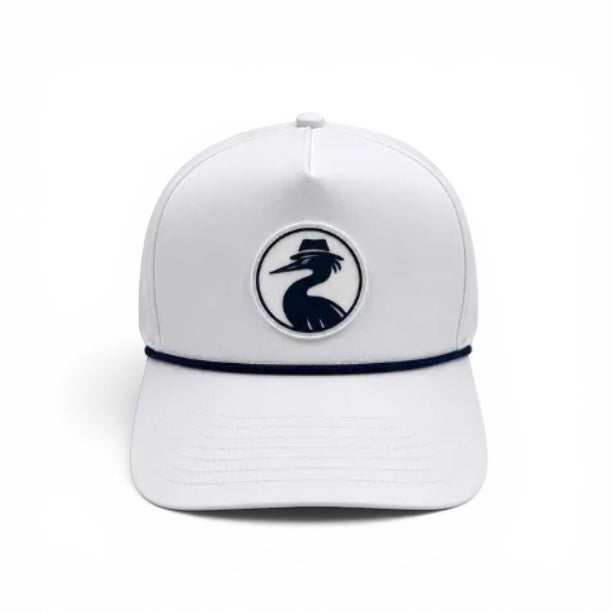 The Equalizer - White with White Patch