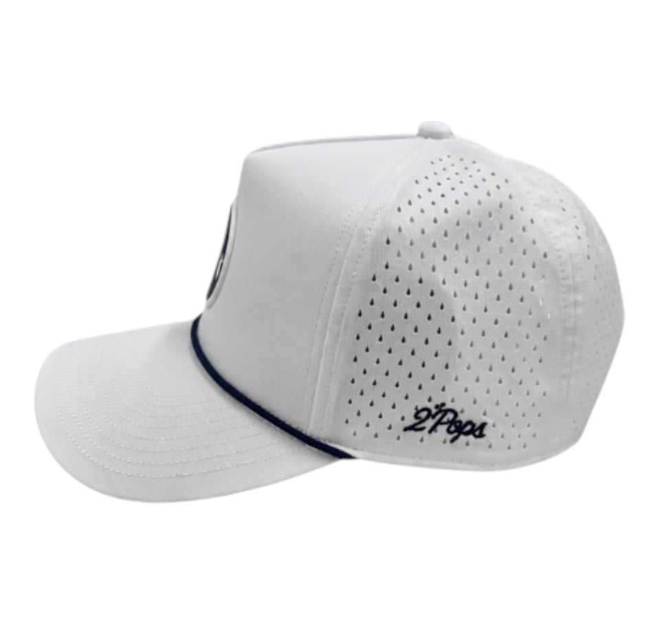 The Equalizer - White with White Patch